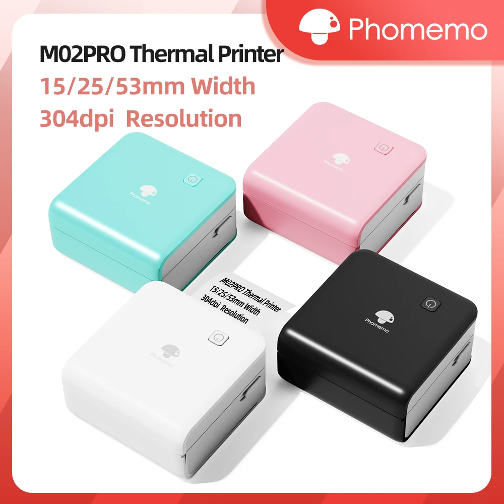 Commercial Printing Paper - Phomemo M02Pro Mini Portable Printer Wireless
