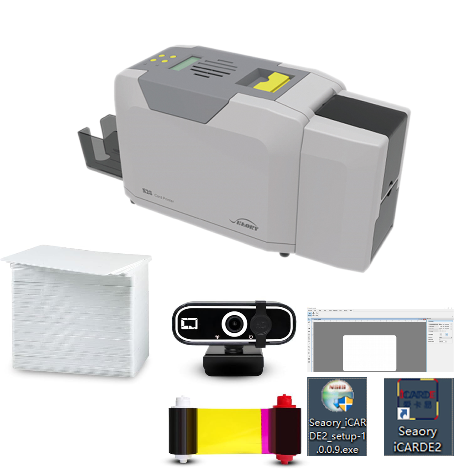 Seaory S28 Dual Sided ID Card  - Commercial Ribbon Printing Machine recension och pris