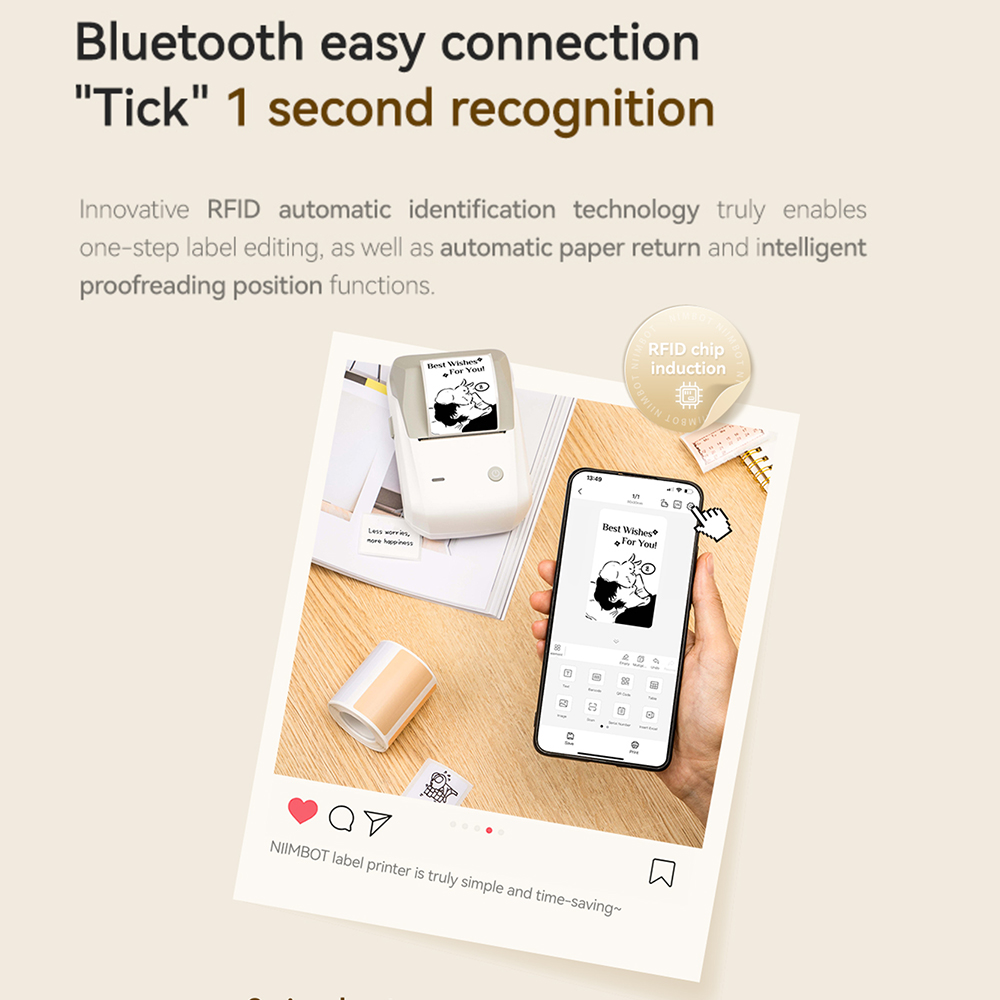 Niimbot B1/B1 Pro Inkless Labe - Commercial Printing Business recension och pris