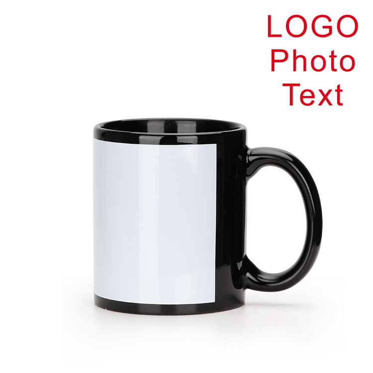 Black Cup DIY LOGO Ceramic 350 - Sublimation Mug Blank recension och pris