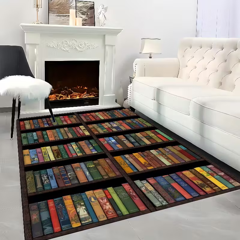Bookshelf Area Rug for Teen St - Commercial Book Printing Machines recension och pris