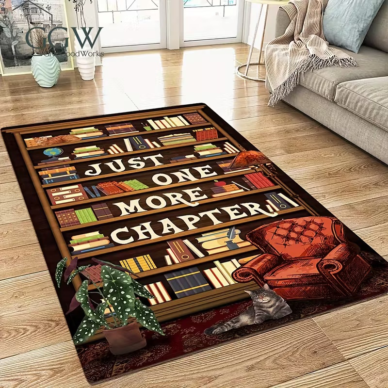 Bookshelf Area Rug for Teen St - Commercial Book Printing Machines recension och pris