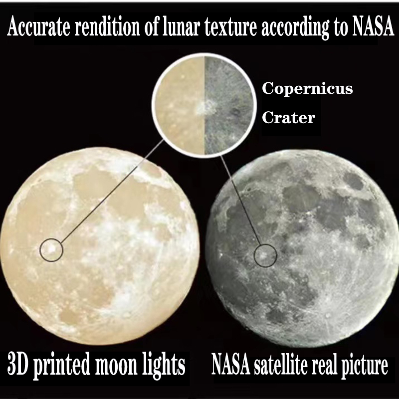 Creative 3D printed moon chand - Hall Commercial Printing recension och pris