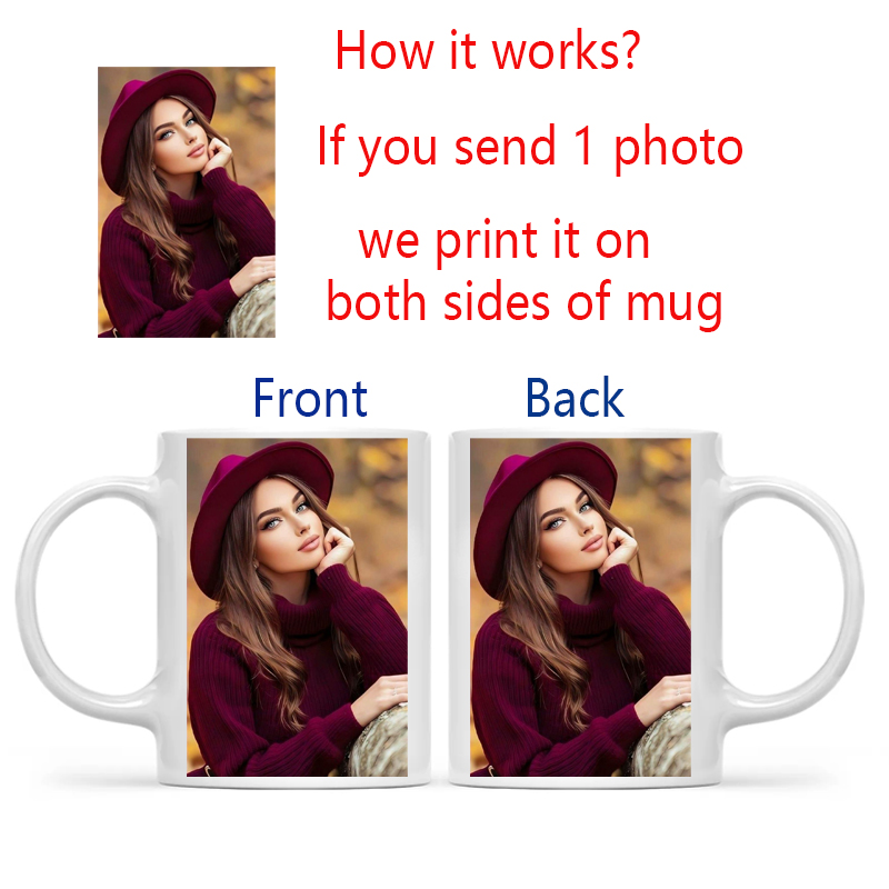 Personalized Your Photo Mug, C - Sublimation Mug Blank recension och pris