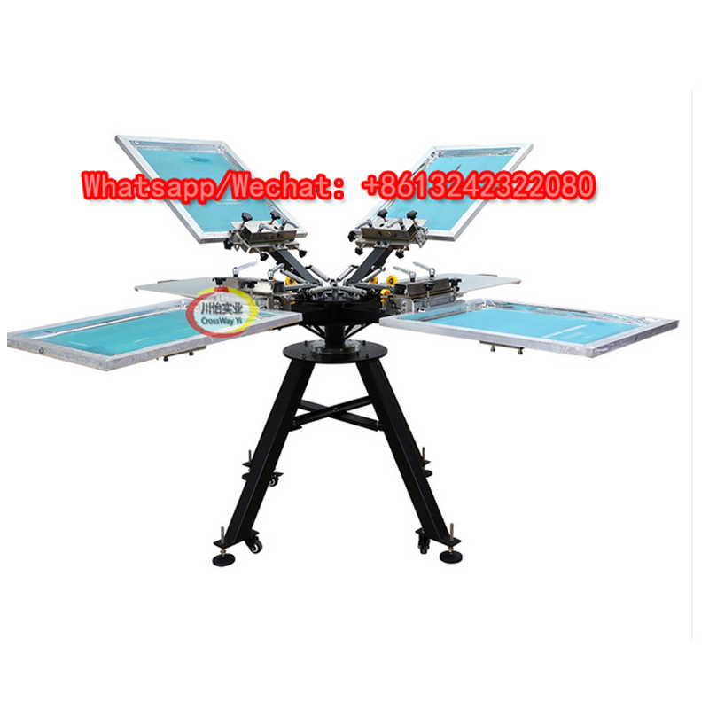 4 Color Screen Printing Machin - Commercial Ribbon Printing Machine recension och pris