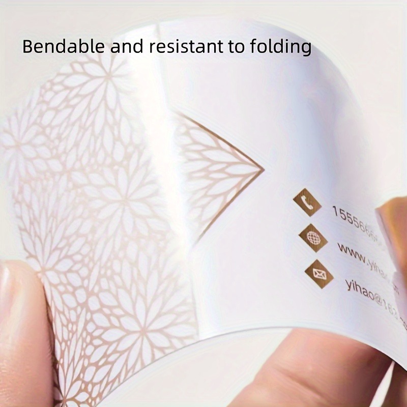 Matte Finish 100 PCS PVC Busin - Commercial Printing Business recension och pris
