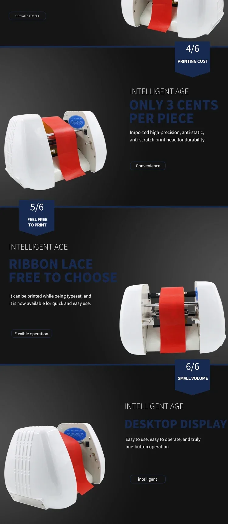 Factory direct sales Hot Foil  - Commercial Ribbon Printing Machine recension och pris