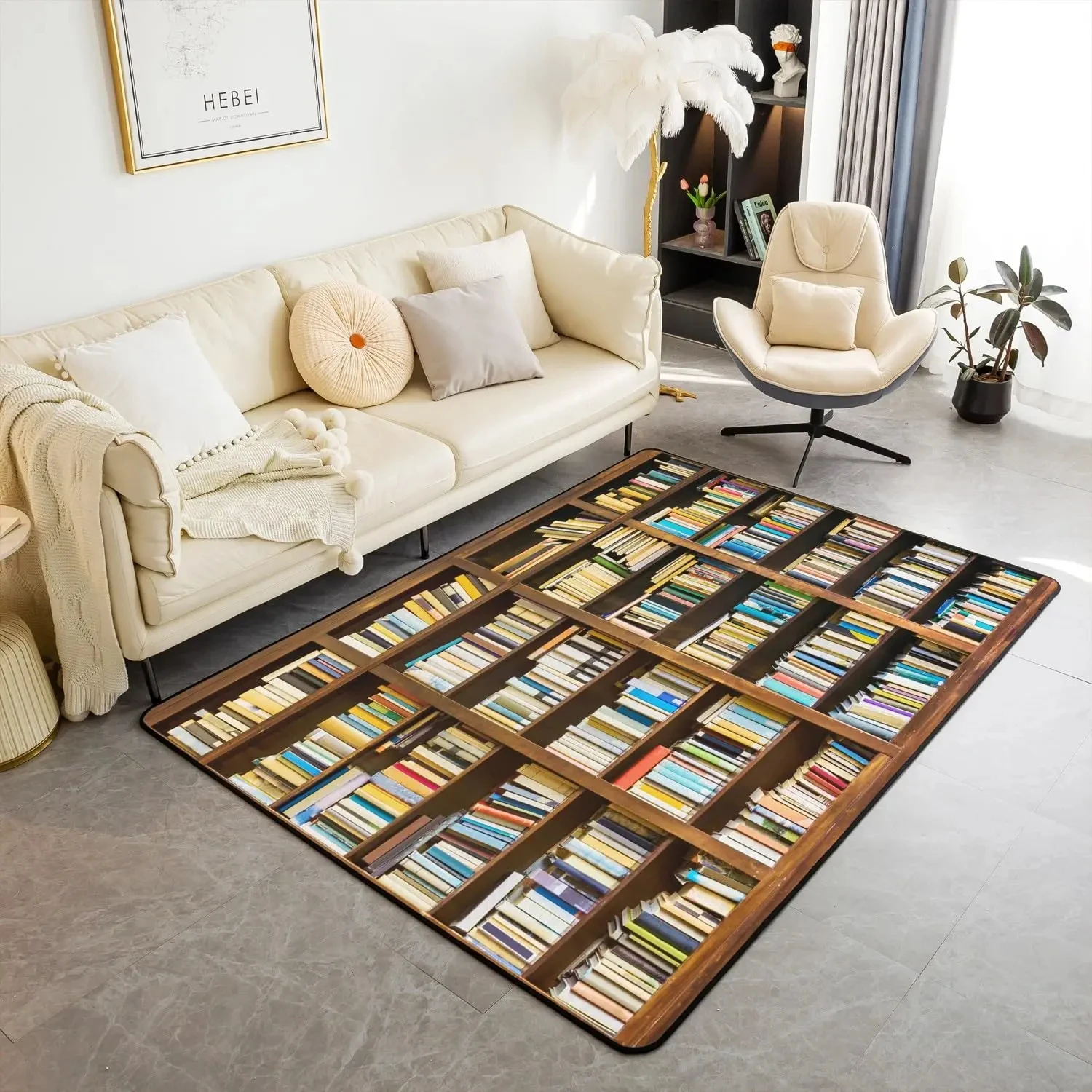 Bookshelf Area Rug for Teen St - Commercial Book Printing Machines recension och pris