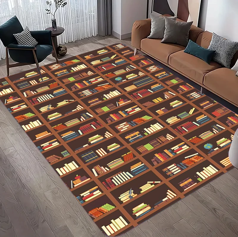 Vintage Book Print Area Rug, R - Commercial Book Printing Machines recension och pris